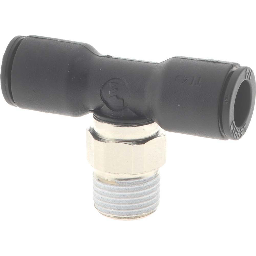 Legris Push-to-Connect Fitting: Male Branch Tee, NPT, 3/8" OD - 3108 60 11