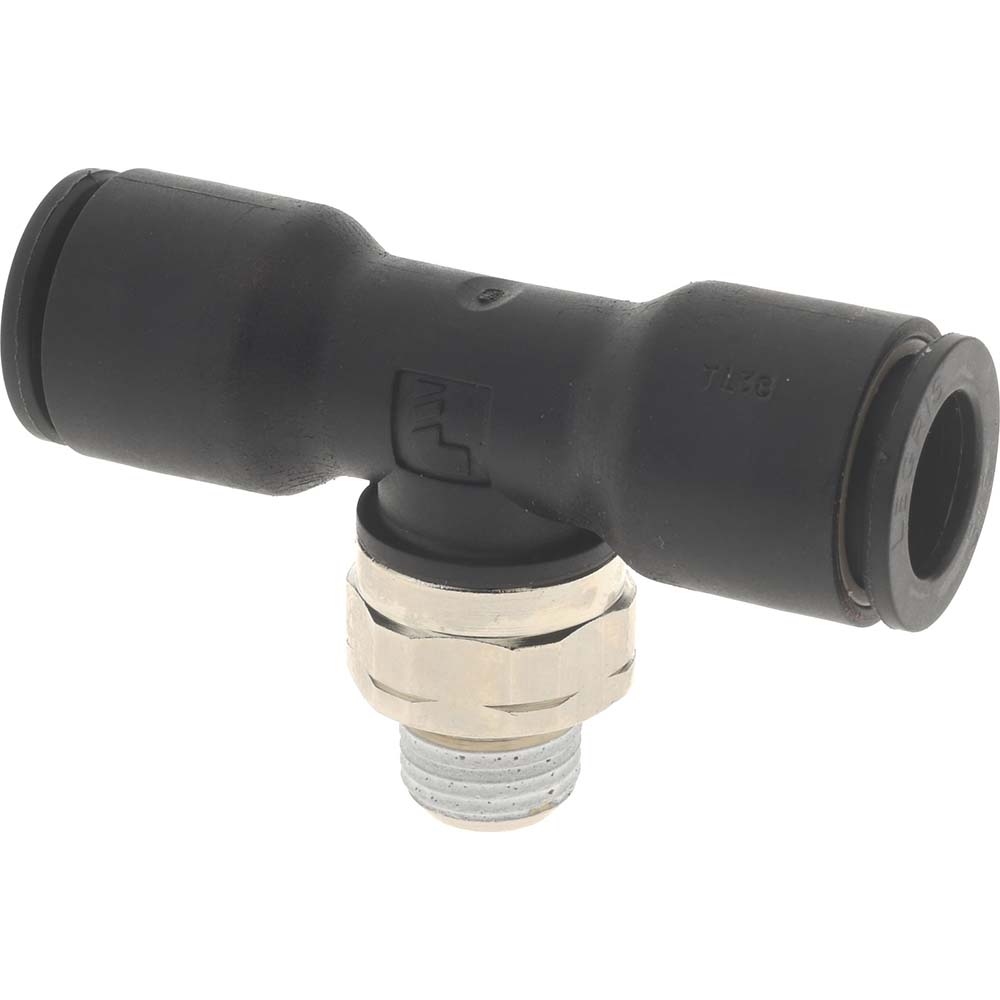 Legris Push-to-Connect Fitting: Male Branch Tee, NPT, 3/8" OD - 3108 60 11