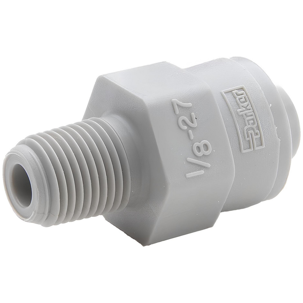 Parker Push-to-Connect Push-to-Connect x Male ORB Fitting: Connector, 9/16-18", UNS-2B, 3/8" OD - A6ST9-MG