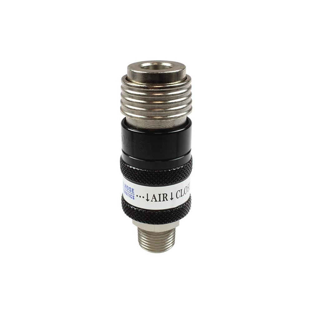 Coilhose Pneumatics Pneumatic Hose Coupling: 1/4" Thread, 1-3/16" Body Dia, Universal Interchange - 150USE