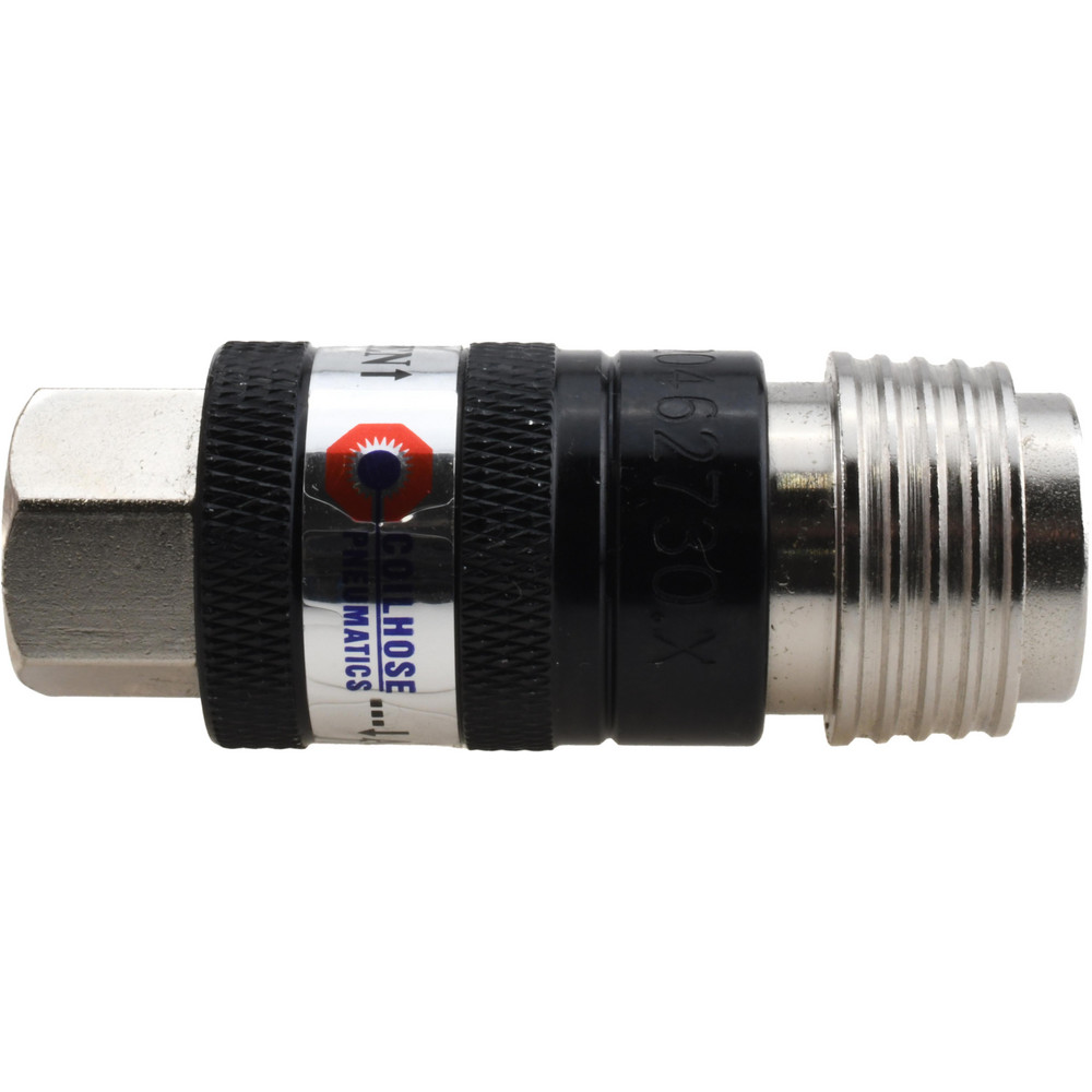 Coilhose Pneumatics Pneumatic Hose Coupling: 1/4" Thread, 1-3/16" Body Dia, Universal Interchange - 150USE