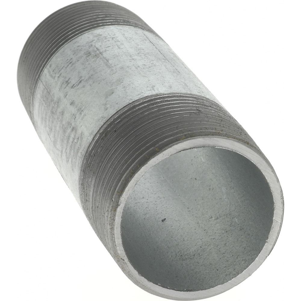 Value Collection Galvanized Pipe Nipple: 1-1/4", 4" Long, Schedule 40, Steel - NG07040
