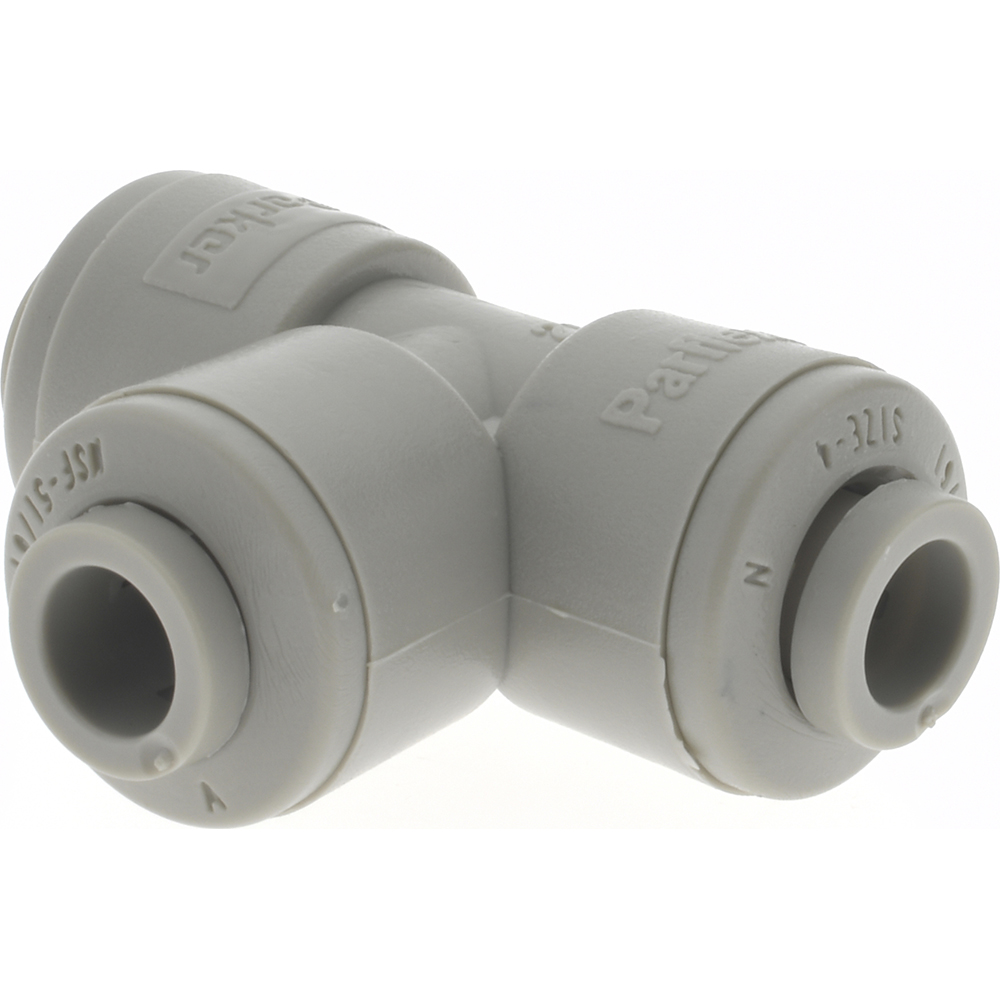Parker Push-to-Connect Push-to-Connect x Push-to-Connect Fitting: Union Tee, 1/4" OD - A4TU4-MG