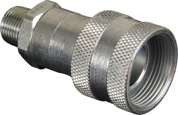 Value Collection Hydraulic Hose High-Flow Male Coupler: 3/8", 10,000 psi - PS-MH-HPC1-045
