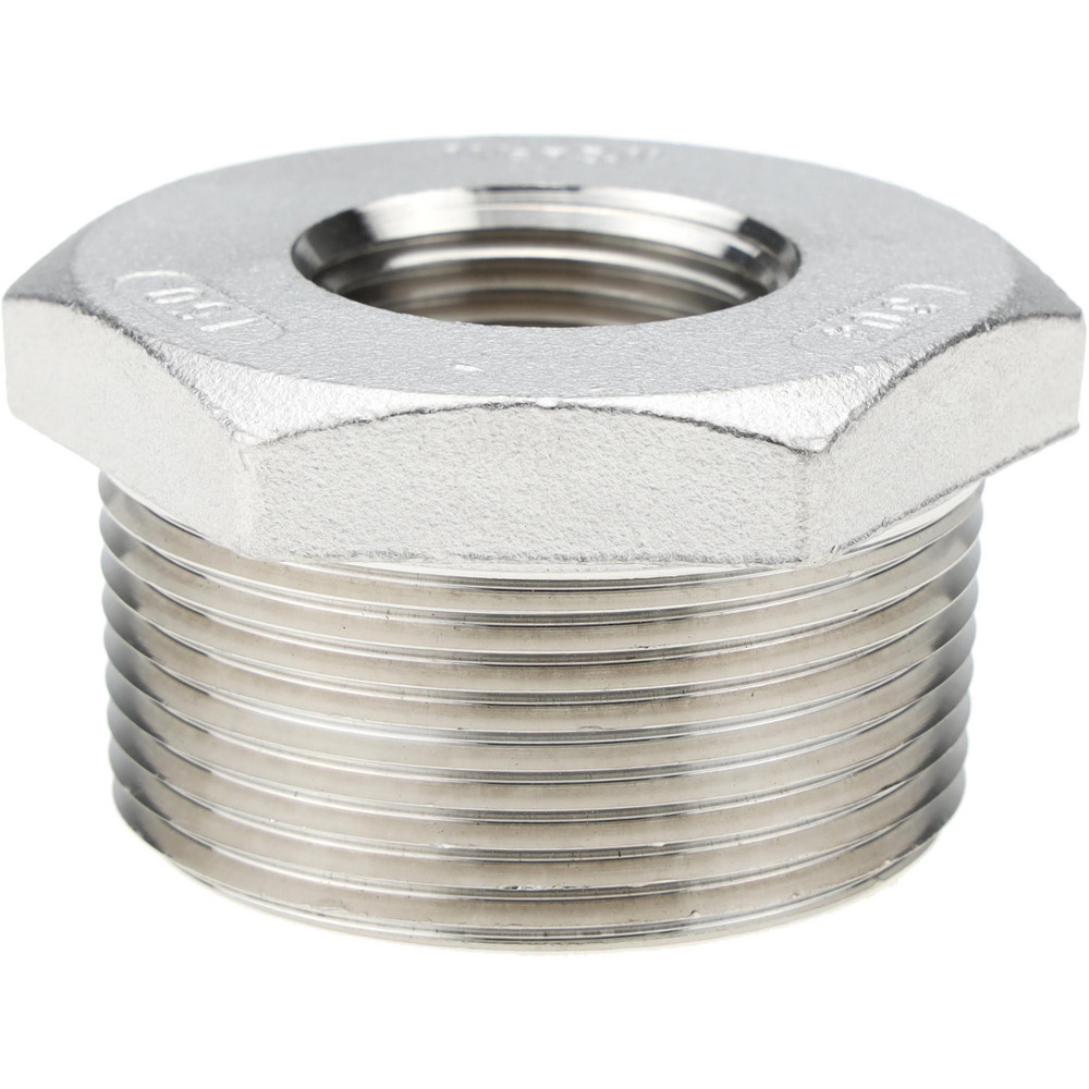 Merit Brass Pipe Bushing: 1-1/2 x 3/4", 304 Stainless Steel - K414-2412