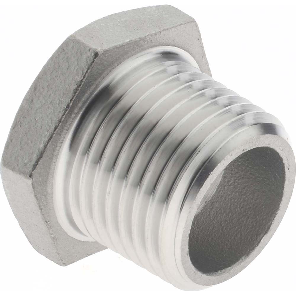 Merit Brass Pipe Bushing: 1/2 x 3/8", 316 Stainless Steel - K614-0806