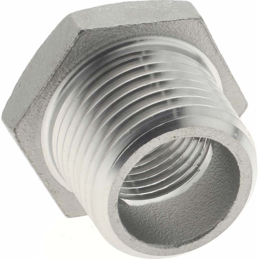 Merit Brass Pipe Bushing: 1/2 x 3/8", 316 Stainless Steel - K614-0806