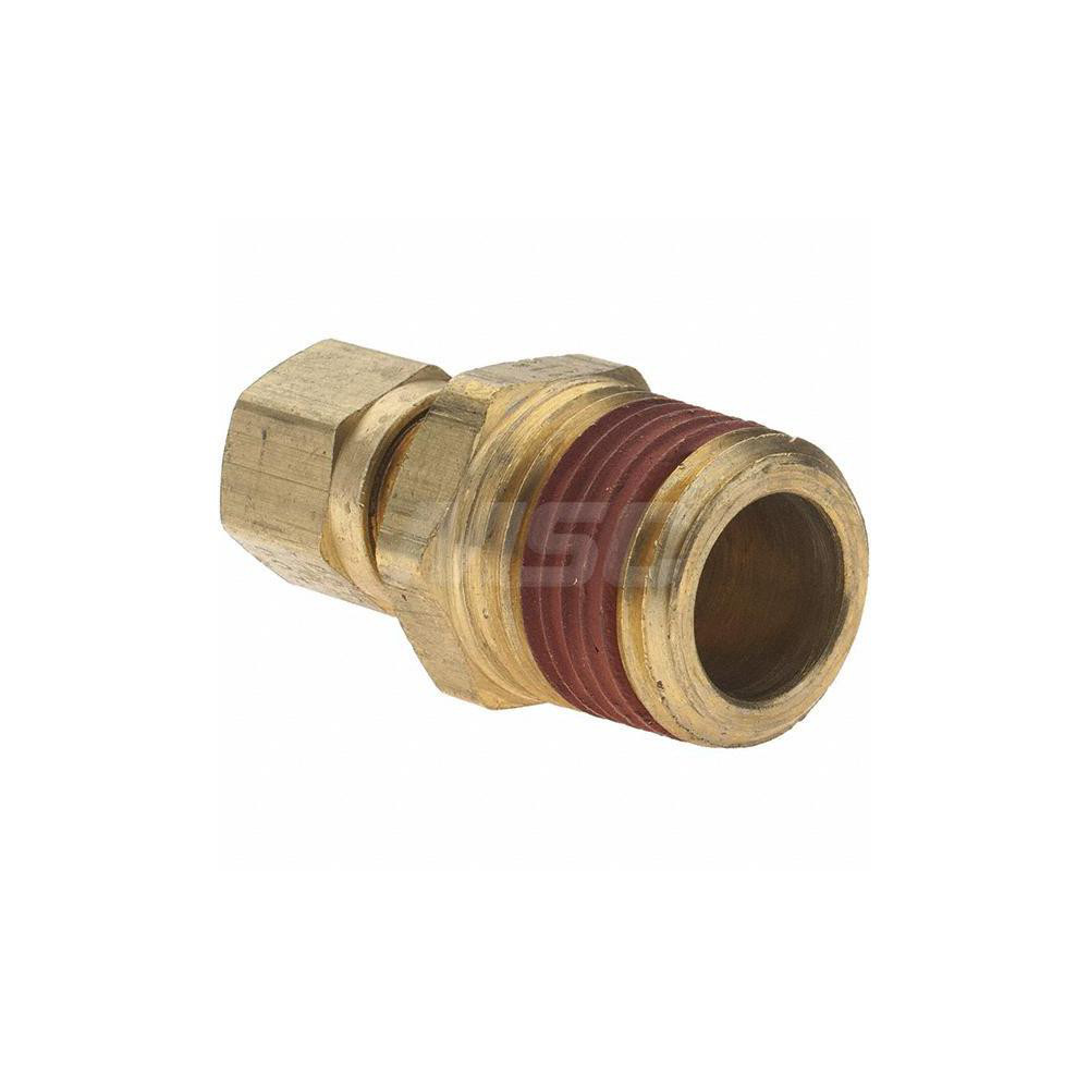 Parker Compression Tube Connector: 3/8" Tube OD, Compression x MNPT - -10765-X