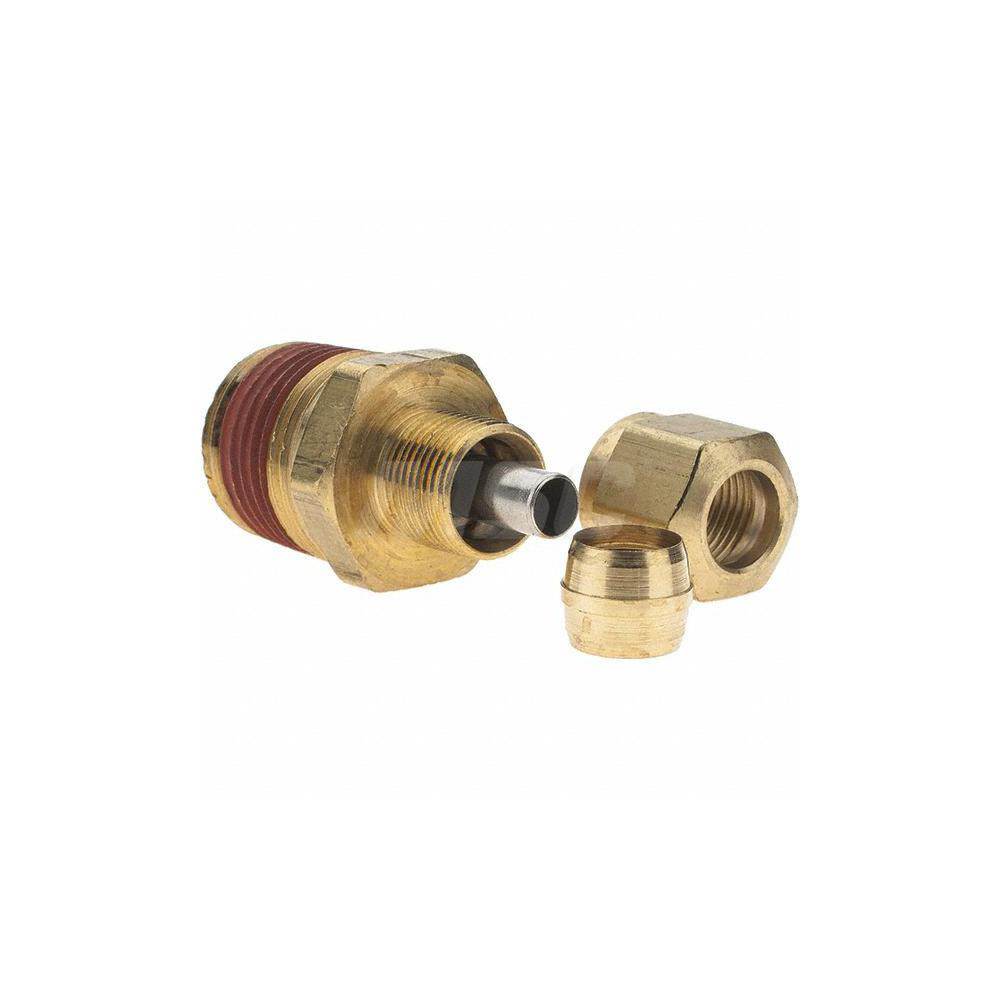 Parker Compression Tube Connector: 3/8" Tube OD, Compression x MNPT - -10765-X