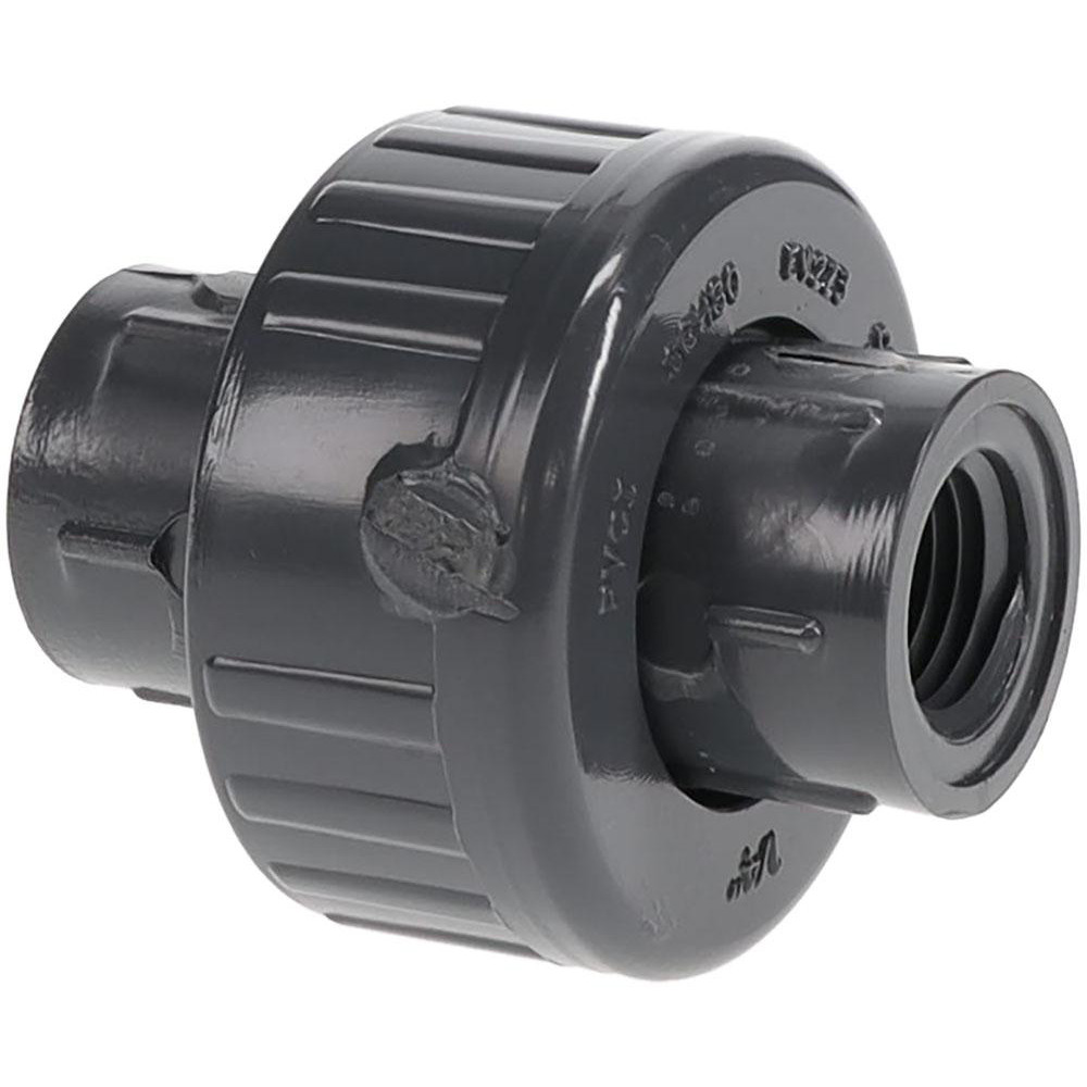PRO-SOURCE 1-1/4" PVC Plastic Pipe Union with EPDM O-Ring - 898-012