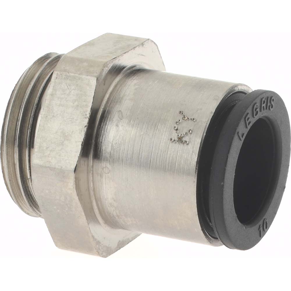 Legris Push-to-Connect Push-to-Connect Fitting: Connector, BSPP, 10.00 mm OD - 3101 10 17