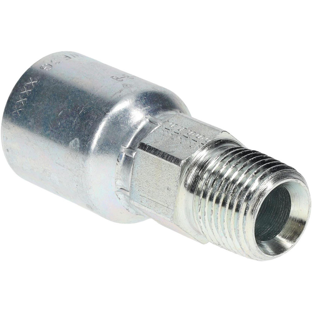Parker Hydraulic Hose Female JIC 37 ° Swivel Fitting: 0.375" ID, 6 mm, 1/2" - 10643-8-6