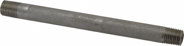 Merit Brass Stainless Steel Pipe Nipple: 1/4" Pipe, Grade 304 & 304L - 4504-600