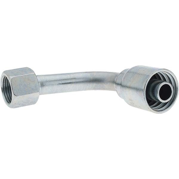 Parker Hydraulic Hose 90 ° Elbow: 0.75" ID, 12 mm, 1-5/16-12 - BD13943-16-12