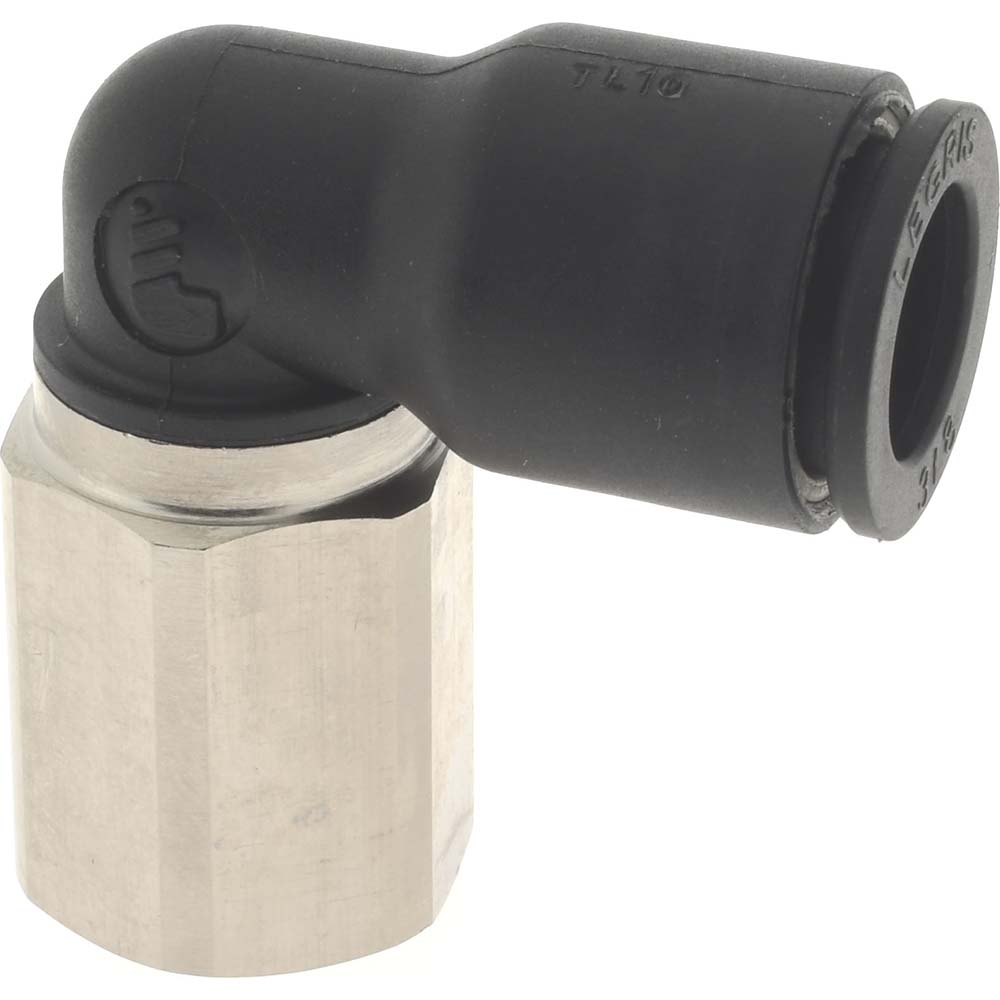 Legris Push-to-Connect Fitting: Female Elbow, NPT, 1/4" OD - 3009 56 11