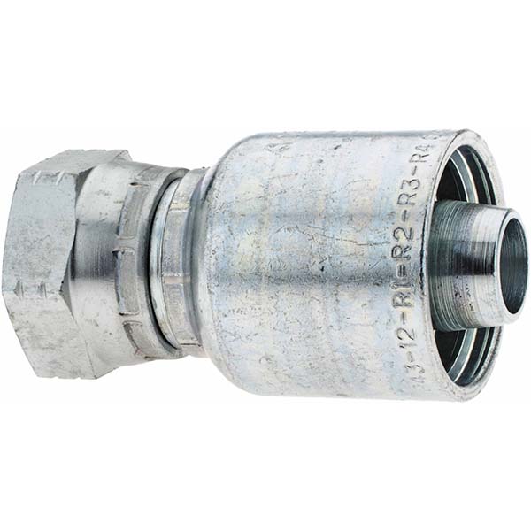 Parker Hydraulic Hose Female Pipe Rigid Fitting: 0.75" ID, 12 mm, 3/4" - PP-00107