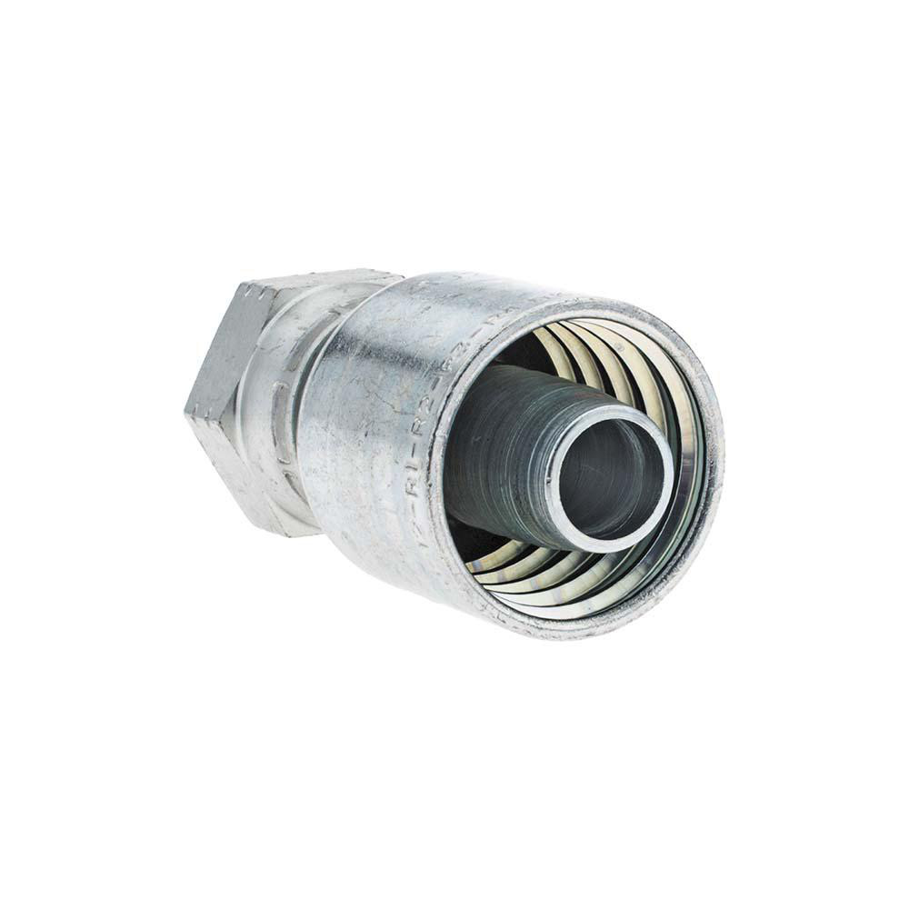 Parker Hydraulic Hose Female Pipe Rigid Fitting: 0.75" ID, 12 mm, 3/4" - PP-00107