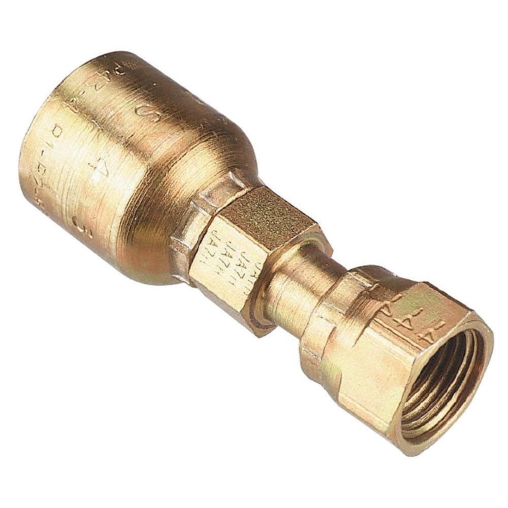 Parker Hydraulic Hose Female Pipe Rigid Fitting: 0.75" ID, 12 mm, 3/4" - PP-00107