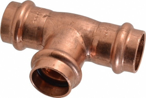 Mueller Industries Wrot Copper Pipe Tee: 1" Fitting, C x C x C, Solder Joint - W 04048