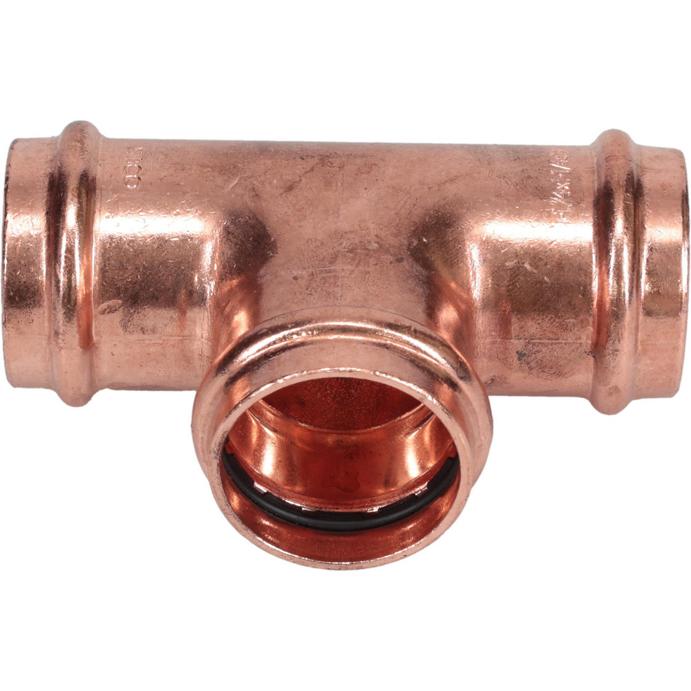 Mueller Industries Wrot Copper Pipe Tee: 1" Fitting, C x C x C, Solder Joint - W 04048