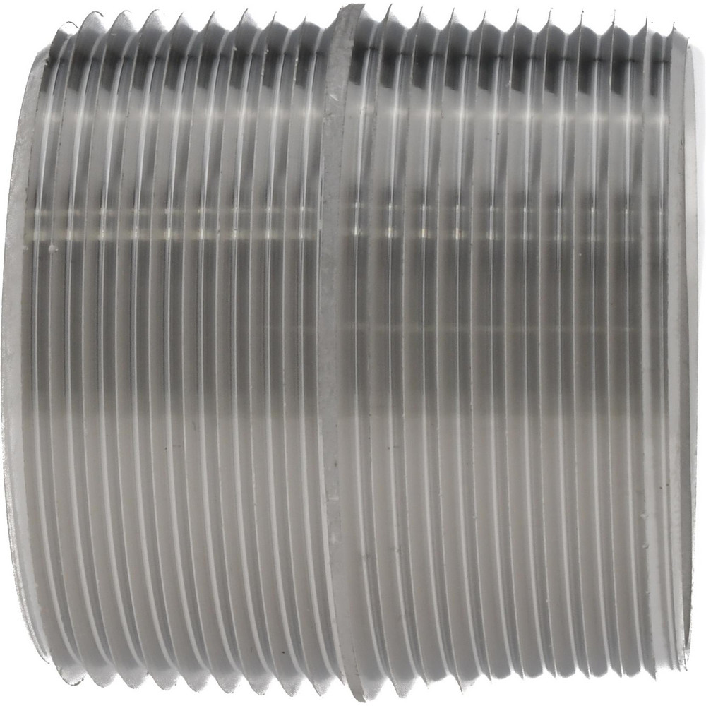 Merit Brass Stainless Steel Pipe Nipple: 1-1/2" Pipe, Grade 316 & 316L - 6024-250