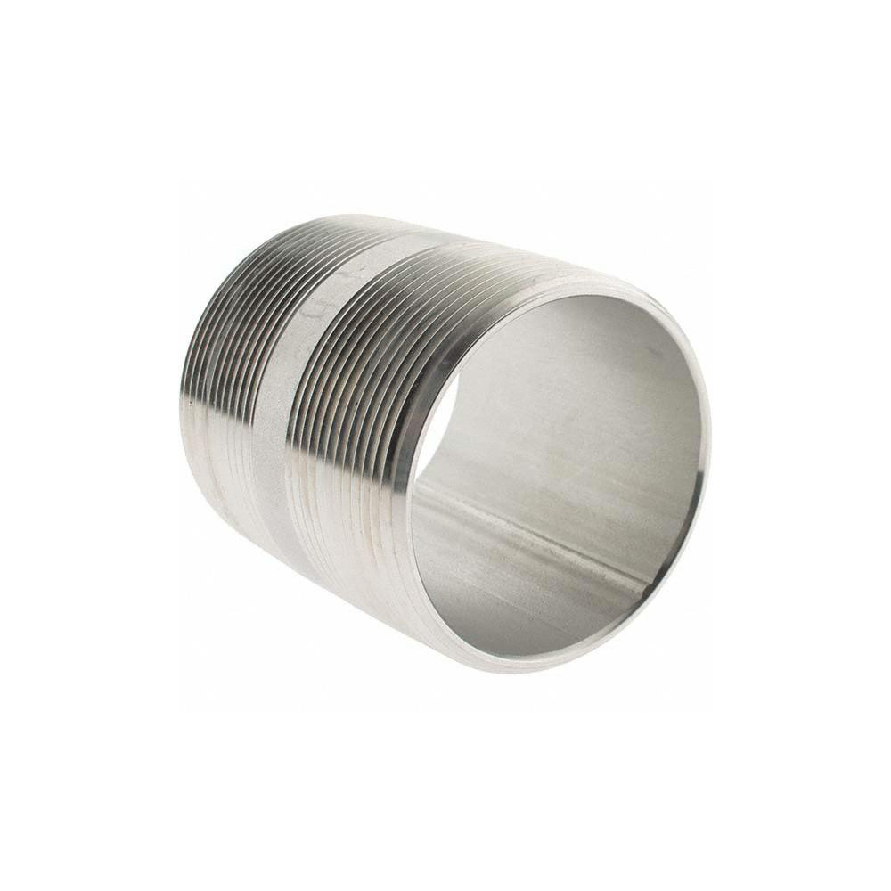 Value Collection Stainless Steel Pipe Nipple: 2" Pipe, Grade 316 & 316L - 6BN2*21/2