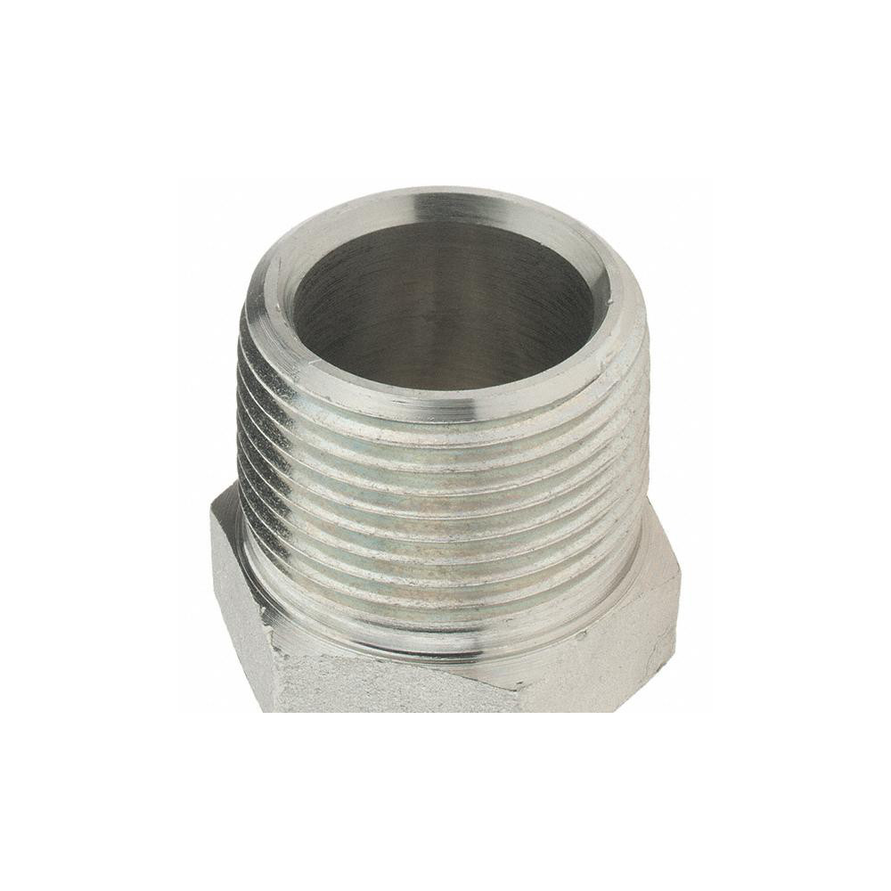 Brennan Steel Flared Tube Connector: 3/4" OD, 1-11-1/2 Thread, 37 deg Flared Angle - 10320