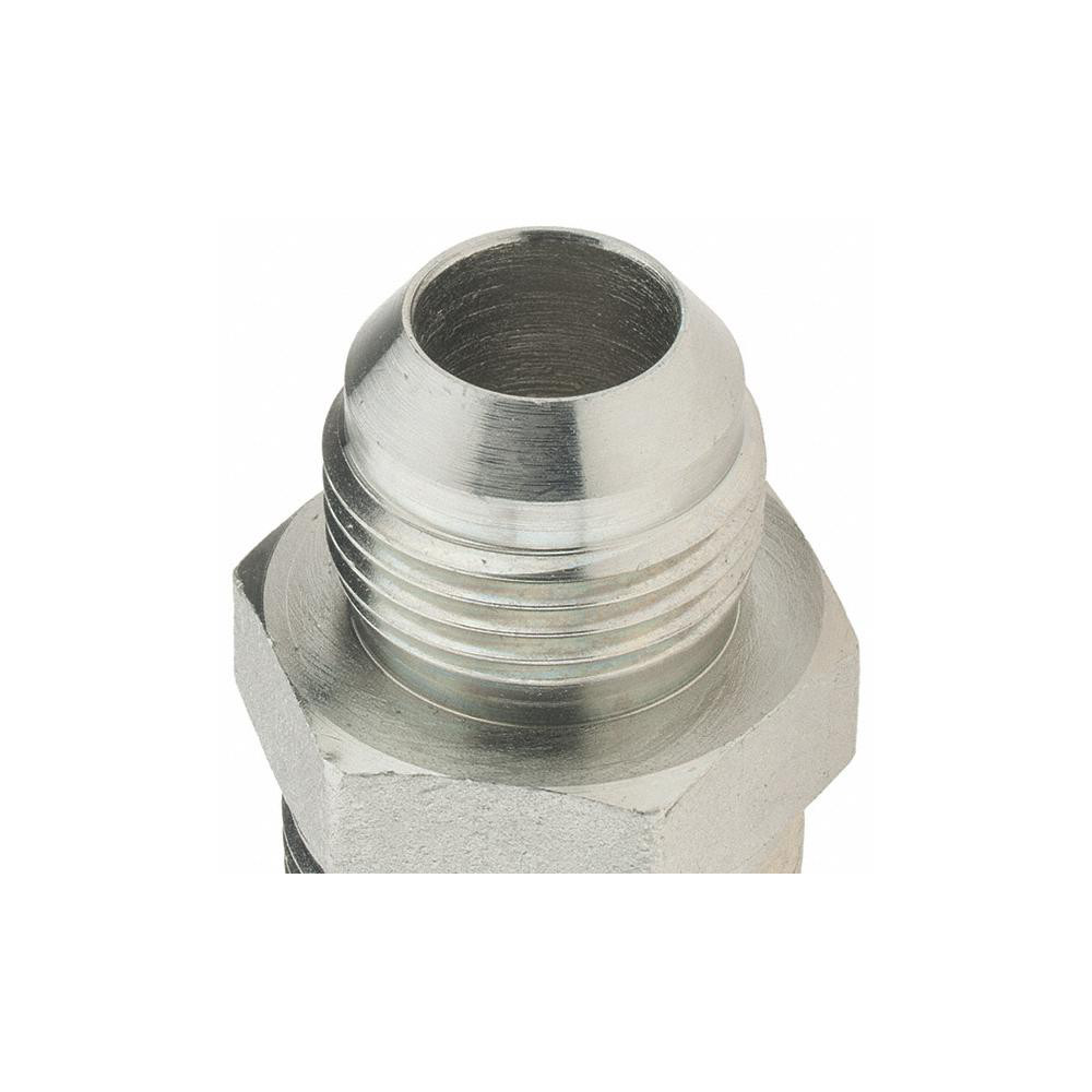 Brennan Steel Flared Tube Connector: 3/4" OD, 1-11-1/2 Thread, 37 deg Flared Angle - 10320