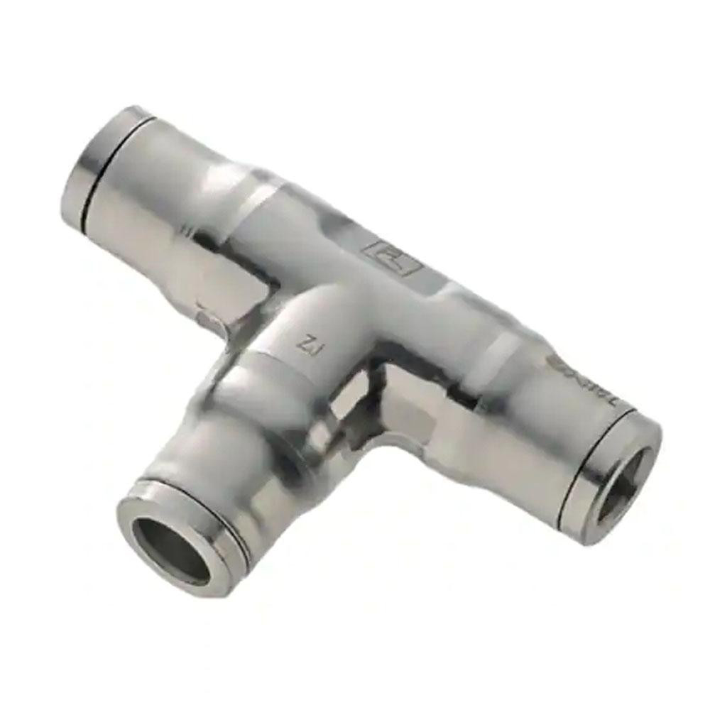 Legris Push-to-Connect Tube x Tube Fitting: Tee, 1/4" OD - 3804 56 00