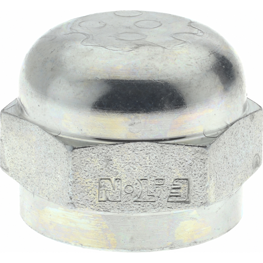 Parker Brass Flared Tube Cap: 5/8" OD, 7/8-14 Thread, 45 deg Flared Angle - 640F-10