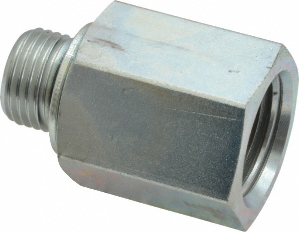 Voss Industrial Pipe Adapter: 3/4" Female Thread, M27 x 2 Male Thread, Male Metric x FNPT - PM 1227