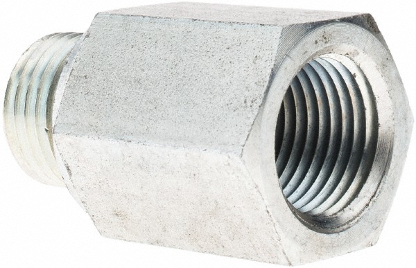 Voss Industrial Pipe Adapter: 3/4" Female Thread, M27 x 2 Male Thread, Male Metric x FNPT - PM 1227