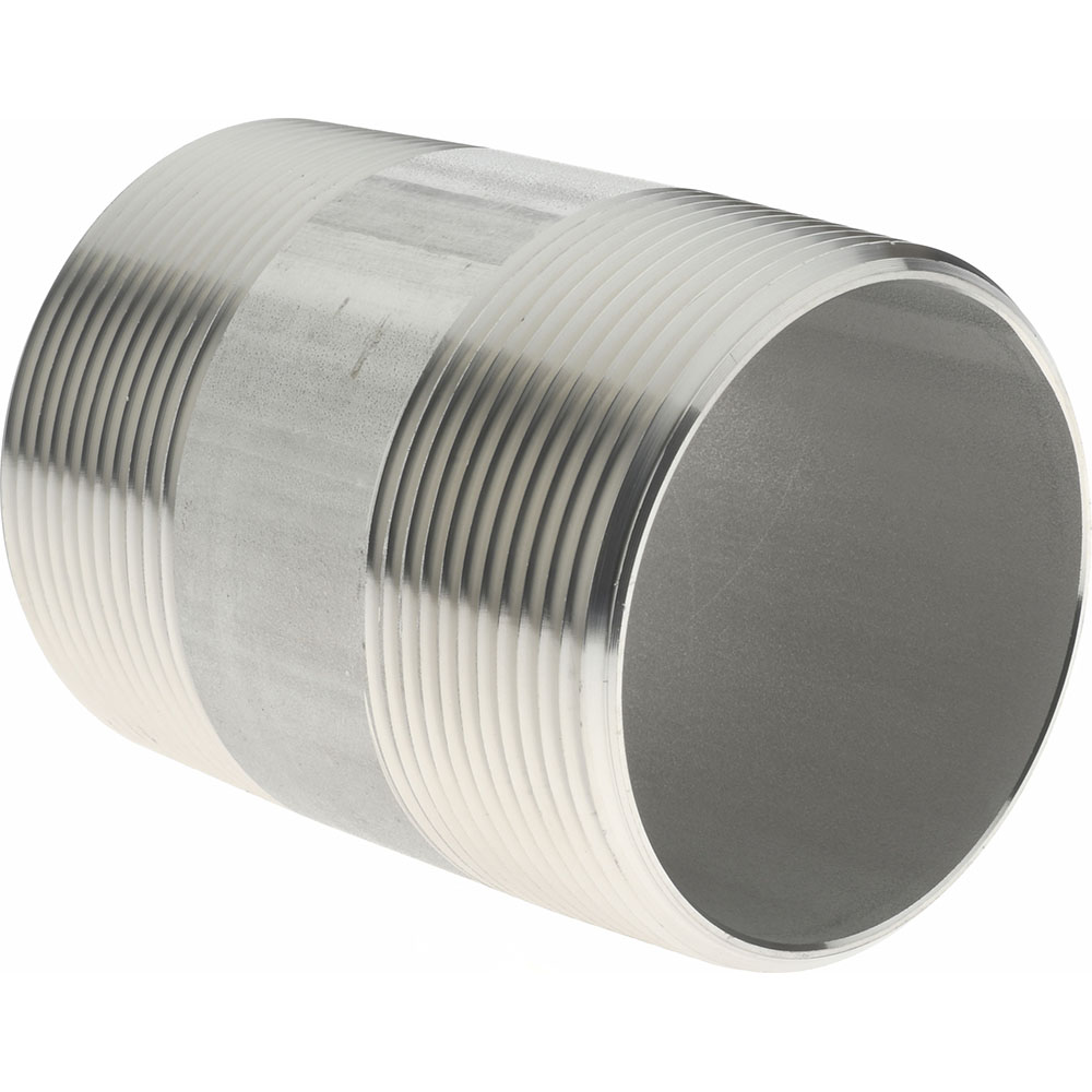 Merit Brass Stainless Steel Pipe Nipple: 2" Pipe, Grade 304 & 304L - 4032-300