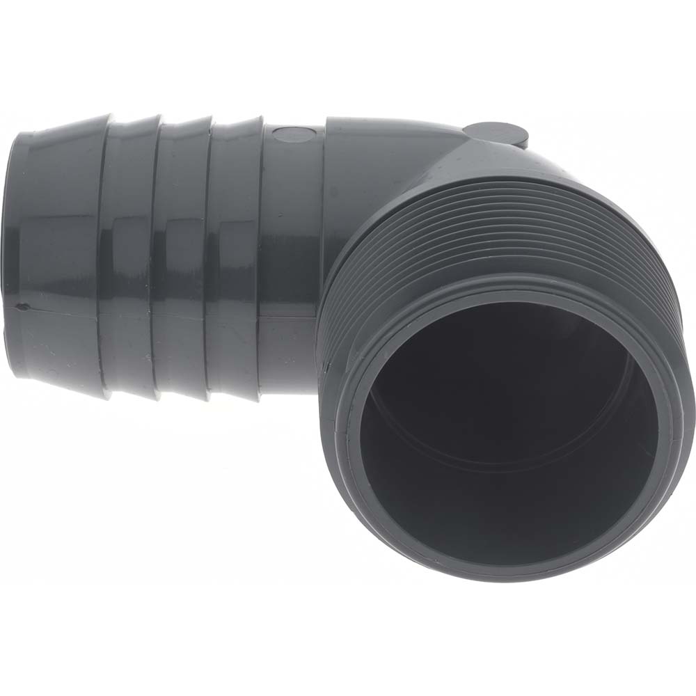 Value Collection Barbed Tube Elbow: 3/4" Barbs, 3/4" MIPT - 1413-007