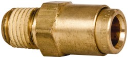 Norgren Push-to-Connect Tube x MNPT x Tube x Male Fitting: Elbow, NPT, 3/8" OD - 95453020M