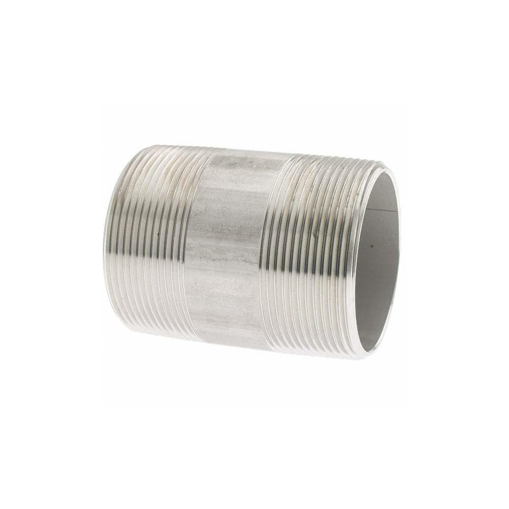 Value Collection Stainless Steel Pipe Nipple: 2" Pipe, Grade 304 & 304L - 4BN2*3