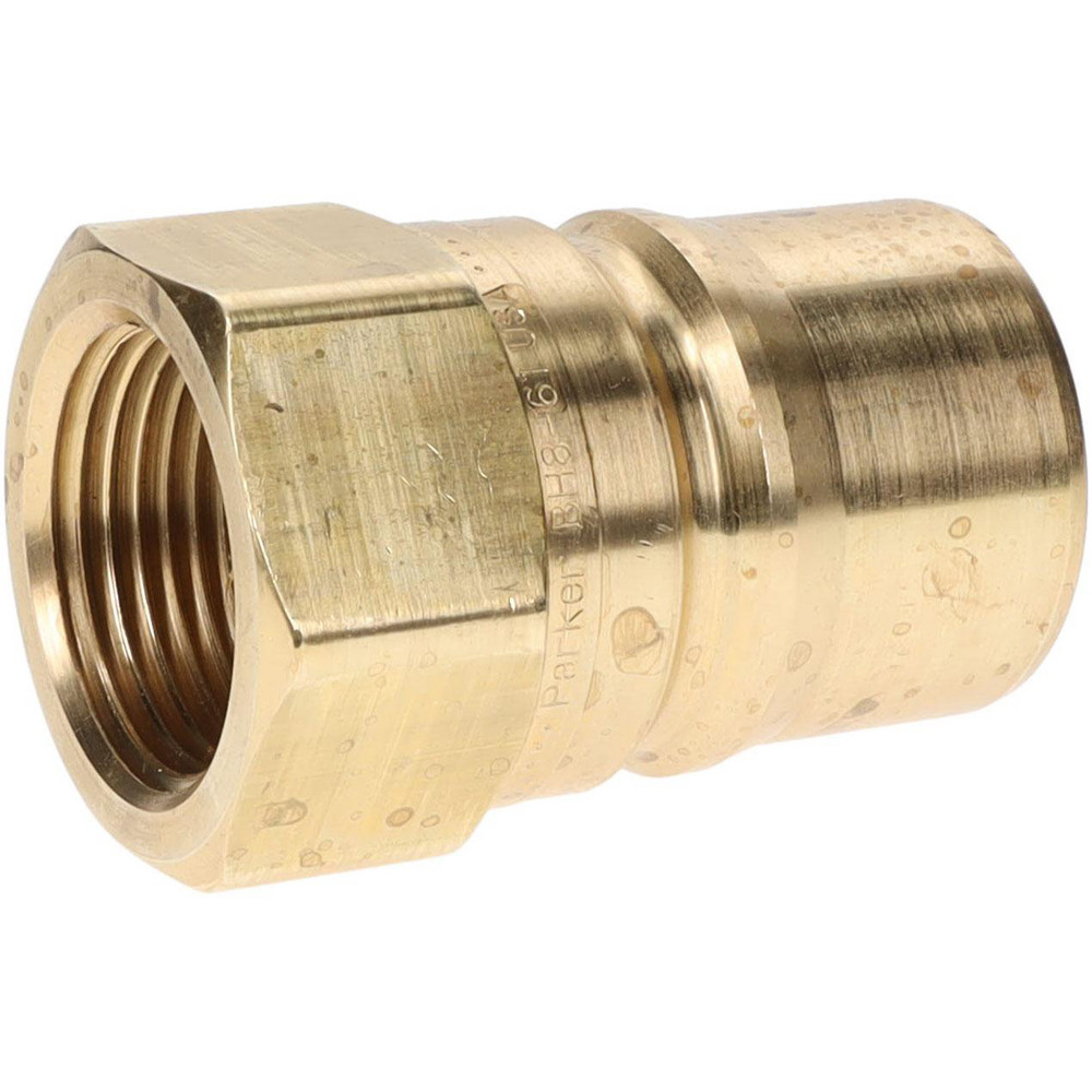 Parker Hydraulic Hose Female Pipe Rigid Nipple Fitting: 1", 1", 1,000 psi - BH8-61