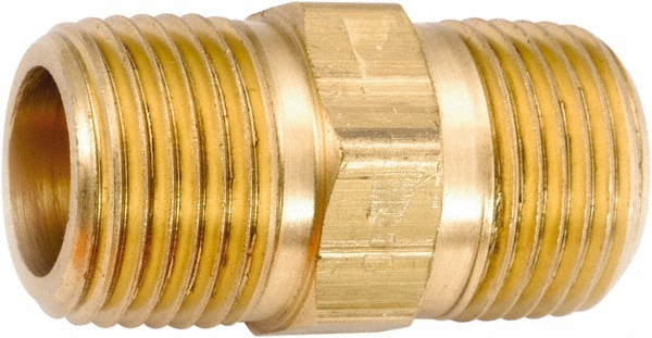 ANDERSON METALS Industrial Pipe Hex Plug: 1/2-14 Male Thread, MNPT - 756122-08
