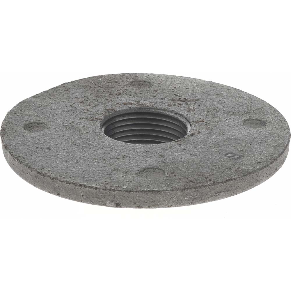 Anvil 1" Pipe, 4" OD, 11/16" Hub Length, Black Floor Pipe Flange - 0310105408
