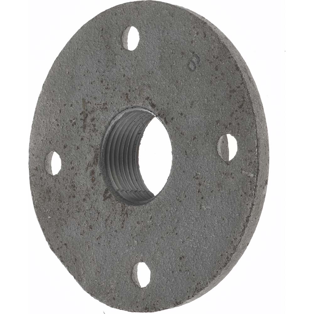 Anvil 1" Pipe, 4" OD, 11/16" Hub Length, Black Floor Pipe Flange - 0310105408