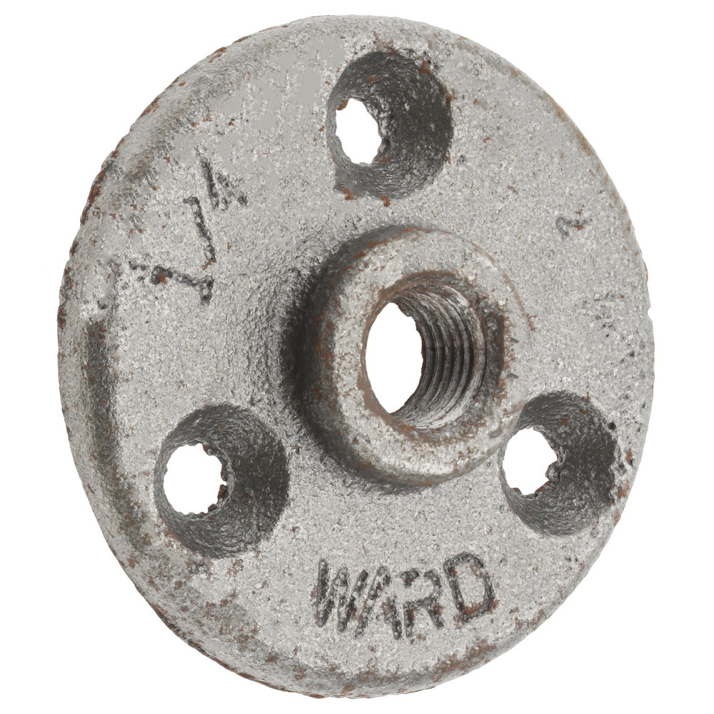 Anvil 1" Pipe, 4" OD, 11/16" Hub Length, Black Floor Pipe Flange - 0310105408