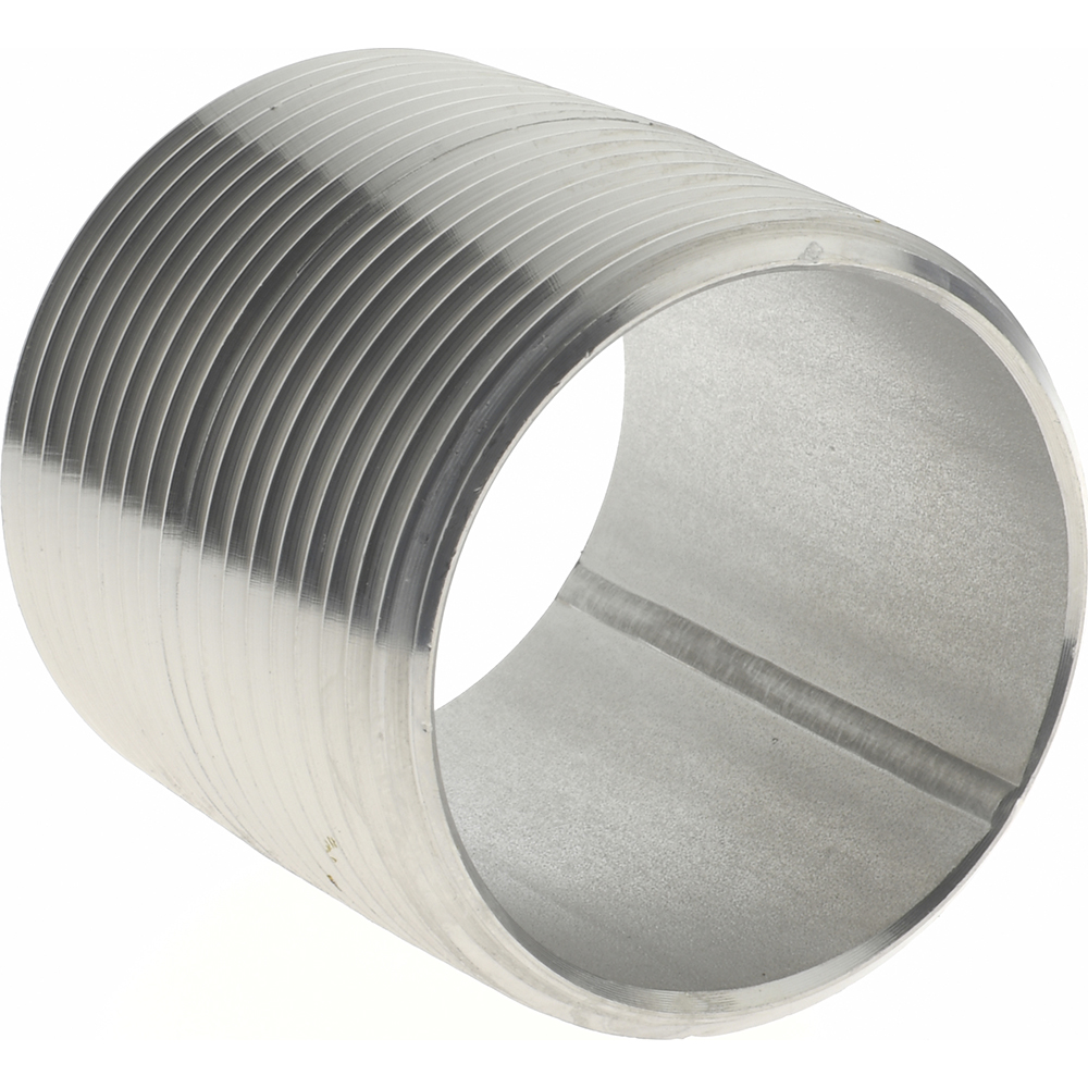 Merit Brass Stainless Steel Pipe Nipple: 1-1/4" Pipe, Grade 316 & 316L - 6020-001
