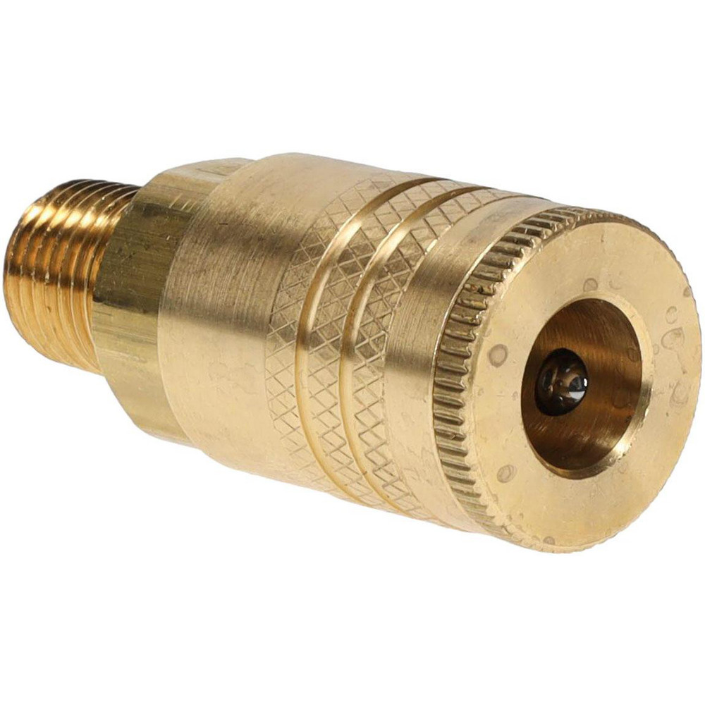 Parker Pneumatic Hose Coupling: 3/8-18, 1/2" Body Dia, Industrial Interchange - B36E