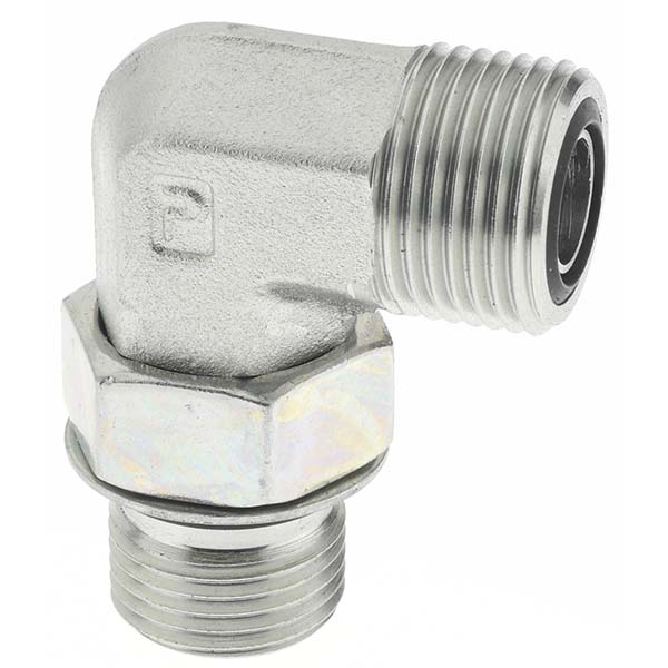 Parker Compression Tube Union: 13/16-16, 1/2" Tube OD, ORFS - KP80057