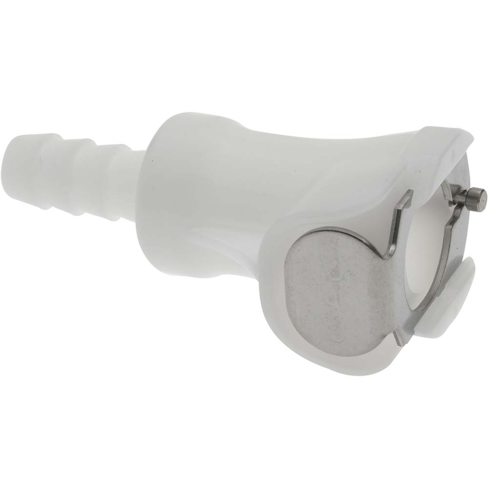 CPC Colder Products 1/4" Inside Tube Dia, Brass, Quick Disconnect, Hose Barb Panel Mount Coupling Body - LC16004NA