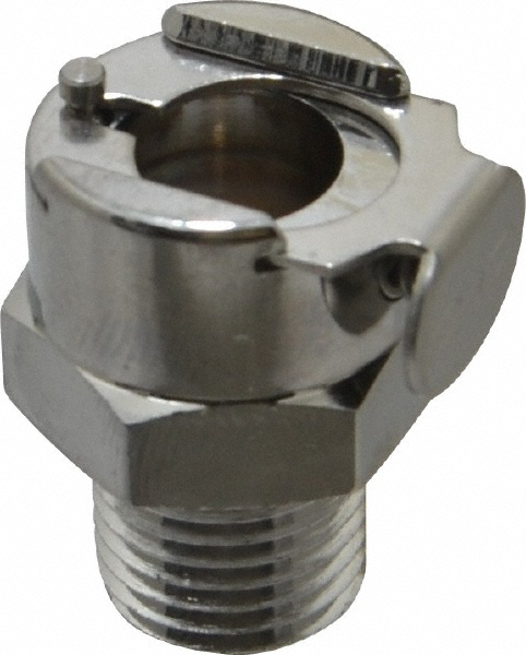 CPC Colder Products 1/4" Inside Tube Dia, Brass, Quick Disconnect, Hose Barb Panel Mount Coupling Body - LC16004NA