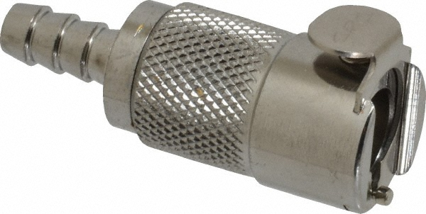 CPC Colder Products 1/4" Inside Tube Dia, Brass, Quick Disconnect, Hose Barb Panel Mount Coupling Body - LC16004NA