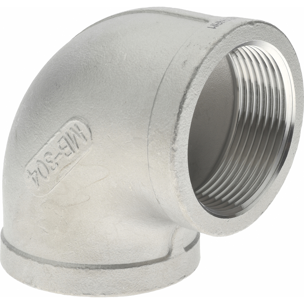 Value Collection Pipe 90 deg Elbow: 1-1/2", 304 Stainless Steel - 4LB9011/2