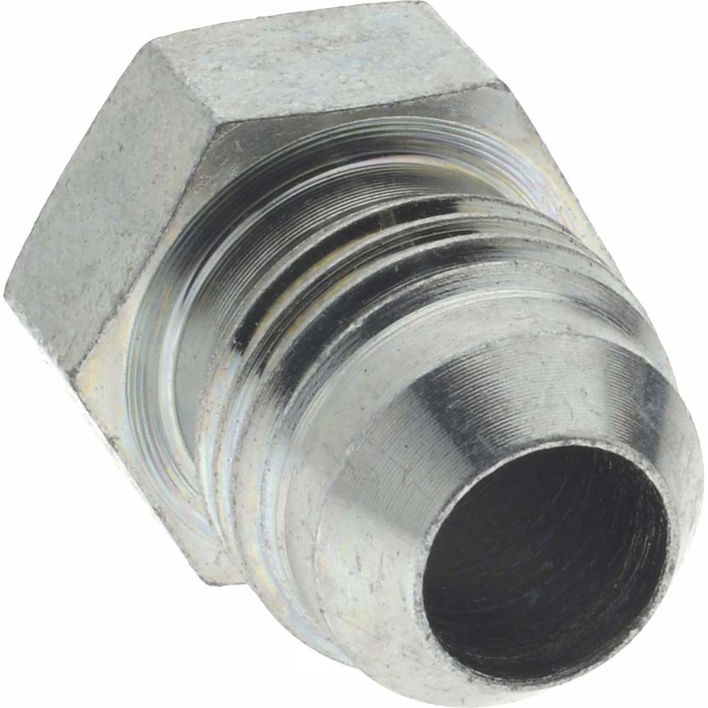 Eaton Steel Flared Tube Plug: 3/8" OD, 9/16-18 Thread, 37 deg Flared Angle - 900599-6S