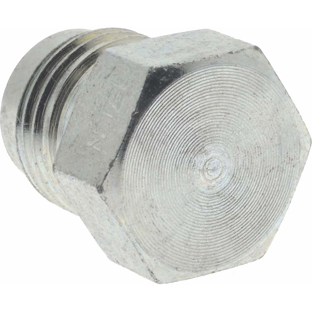 Eaton Steel Flared Tube Plug: 3/8" OD, 9/16-18 Thread, 37 deg Flared Angle - 900599-6S